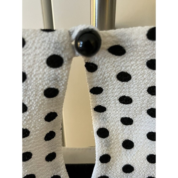 Michael Tyler Womens Sleeveless Tunic Top Shirt Black White Layers Medium Blouse - Picture 4 of 6